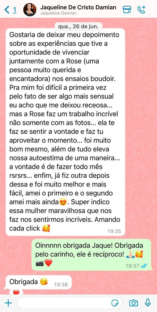 depoimento 1 ensaio newborn