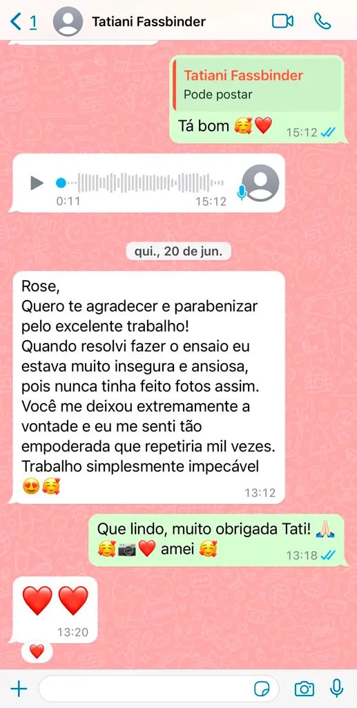 depoimento 1 ensaio newborn