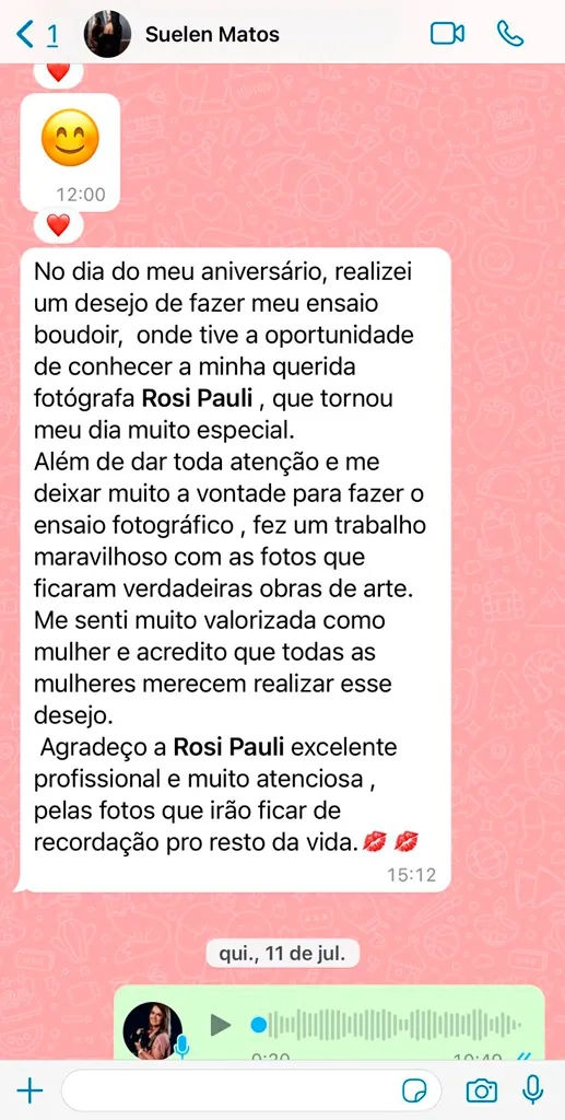 depoimento 1 ensaio newborn