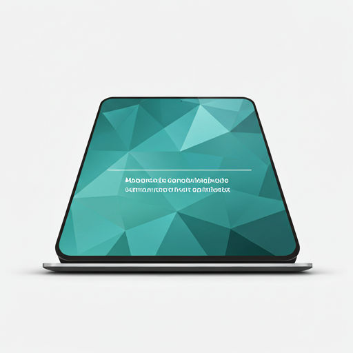Modernes Tablet mit strukturierter Anfrage