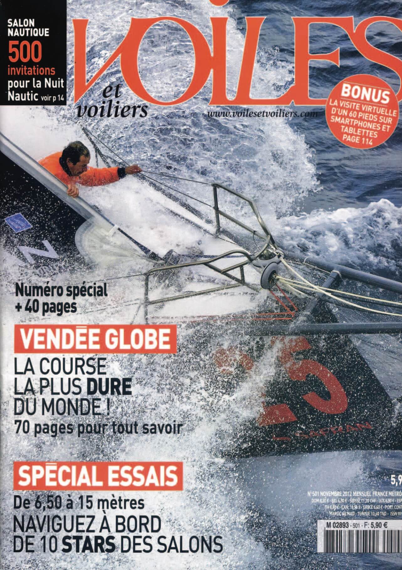 Couverture du Magazine Voiles et Voiliers