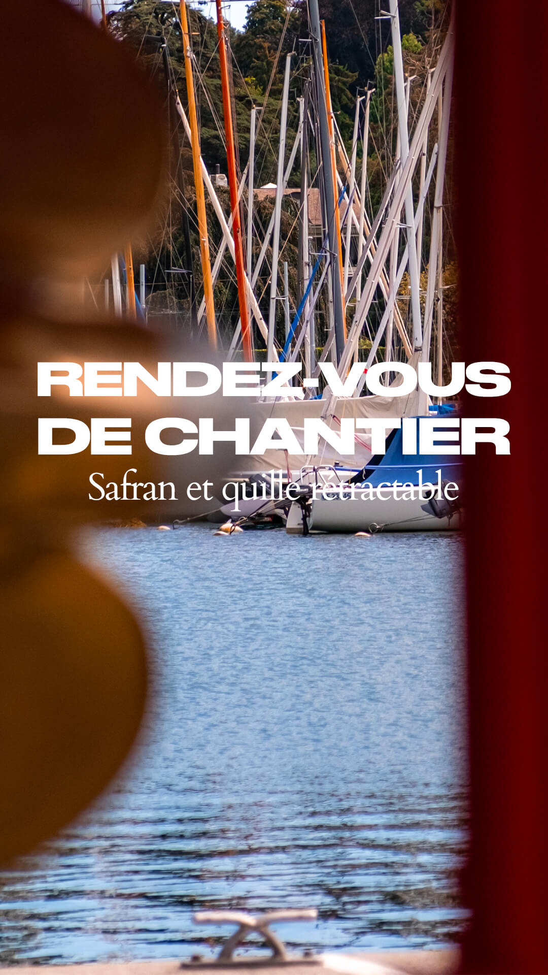 Derive quille Safran rétractables sur les Cape Cod deu chantier Rosewest