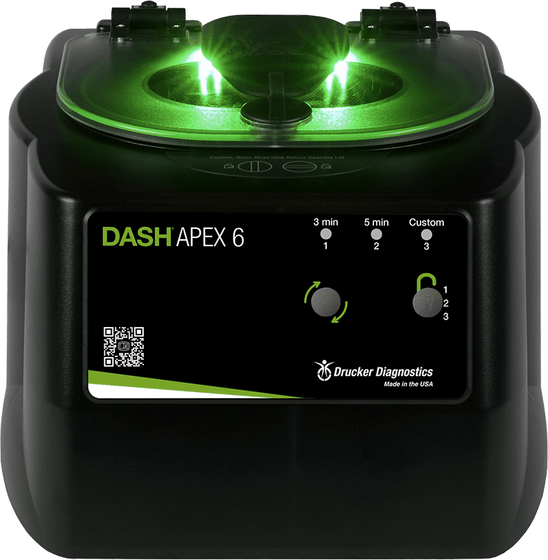 Buy Drucker Diagnostics DASH Apex 6 STAT Centrifuge at best price in India with Free Shipping, Installation & Service