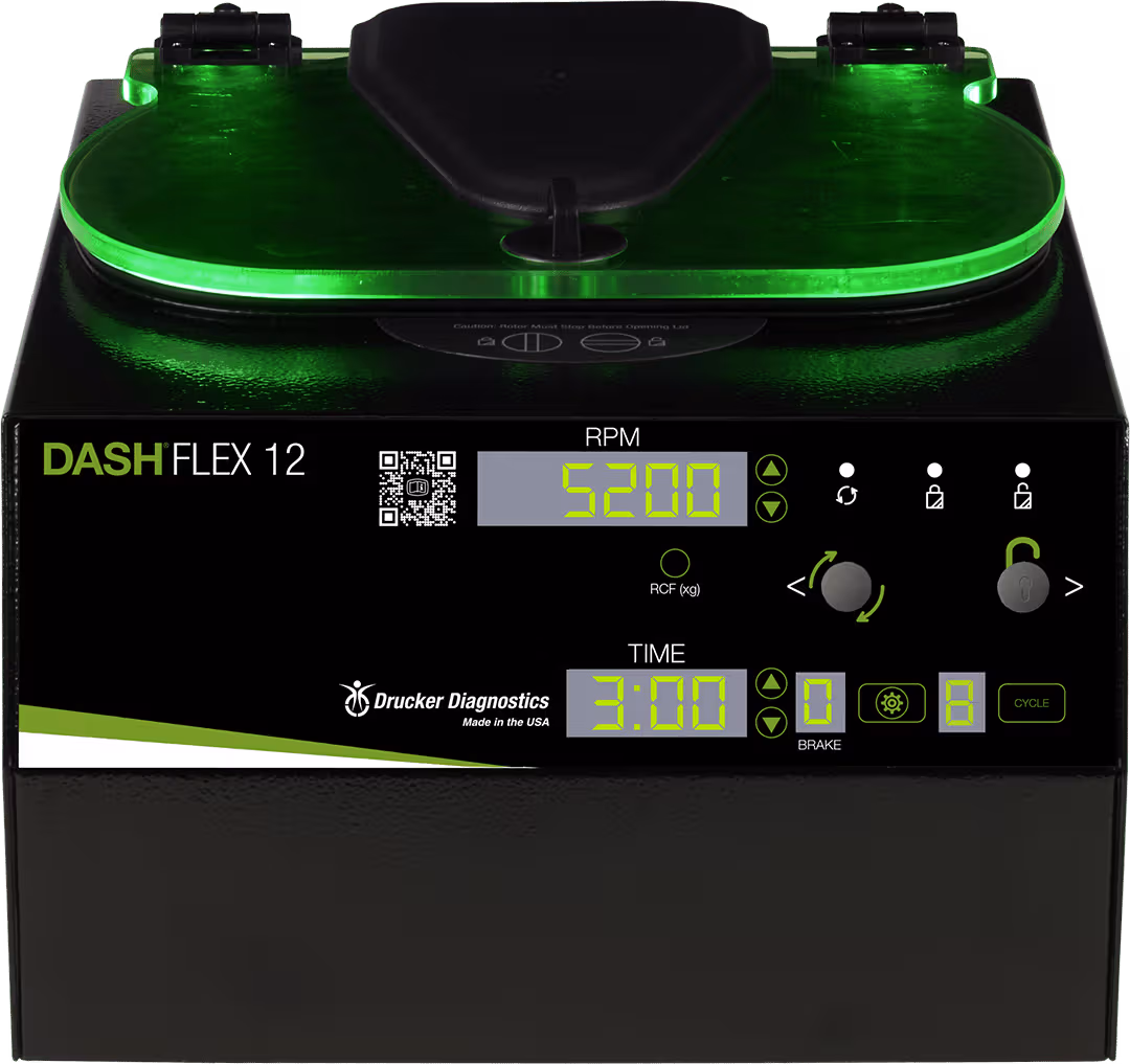 Buy Drucker Diagnostics DASH Flex 12 STAT Centrifuge at best price in India with Free Shipping, Installation & Service