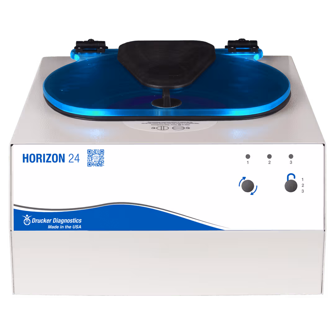 Buy Drucker Diagnostics HORIZON 24 Routine Centrifuge at best price in India with Free Shipping, Installation & Service