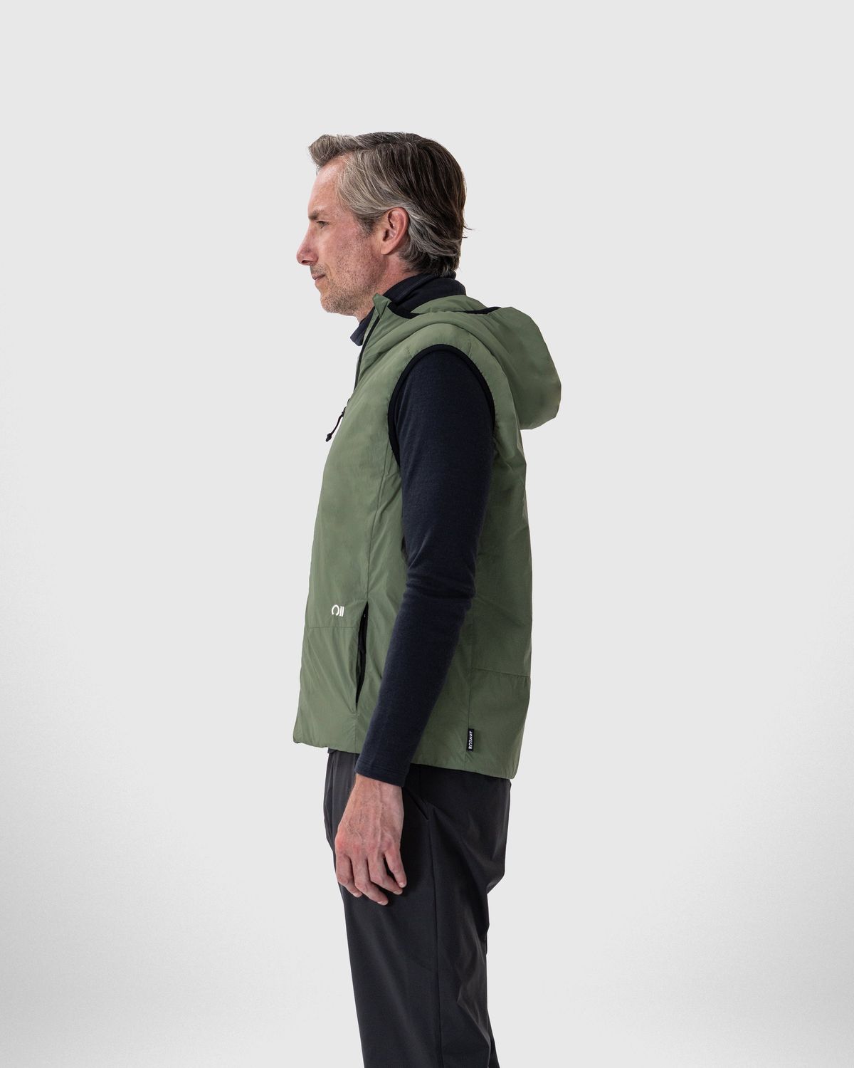 Insulation 90, Vest Hood Men Olive