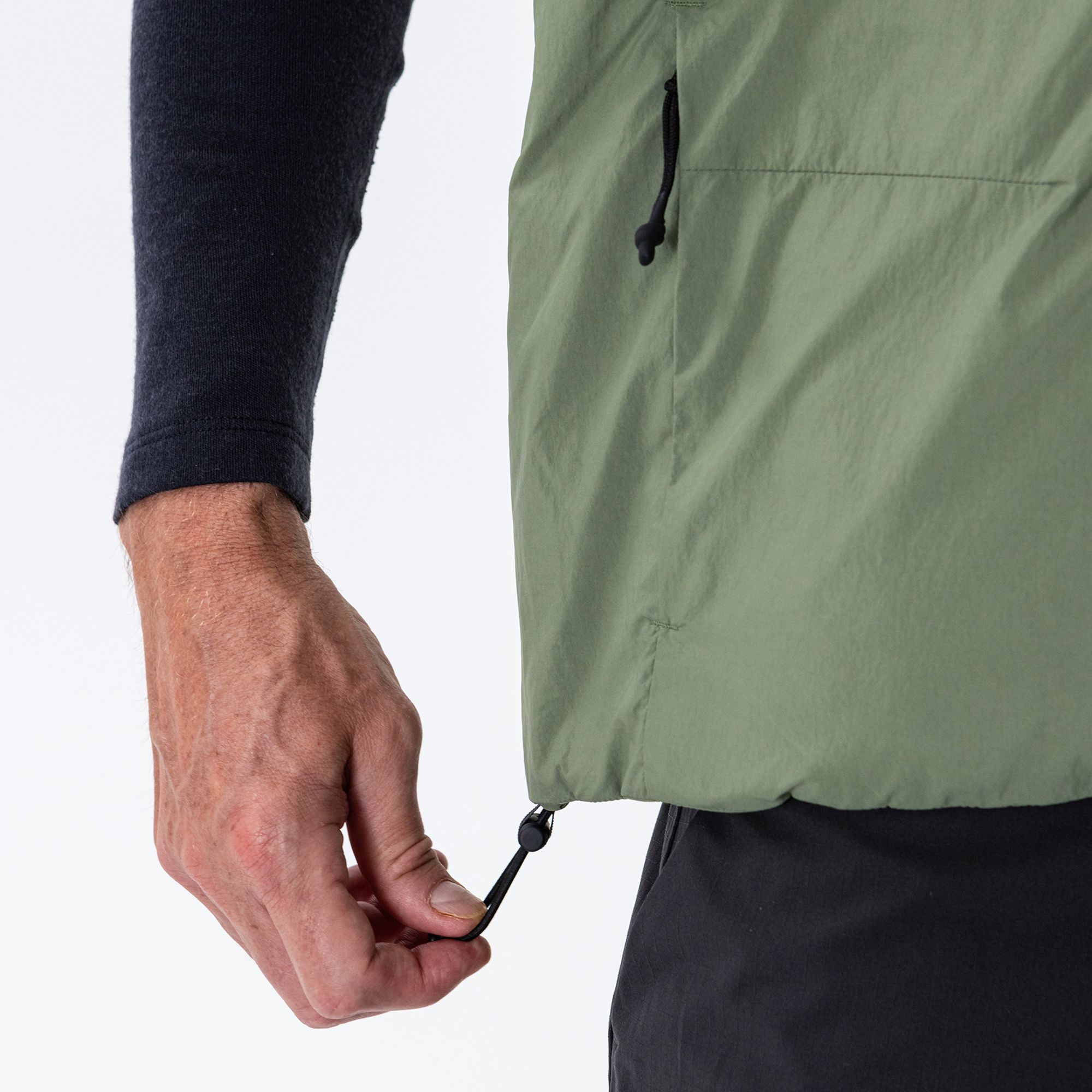 Insulation 90, Vest Hood Men Olive