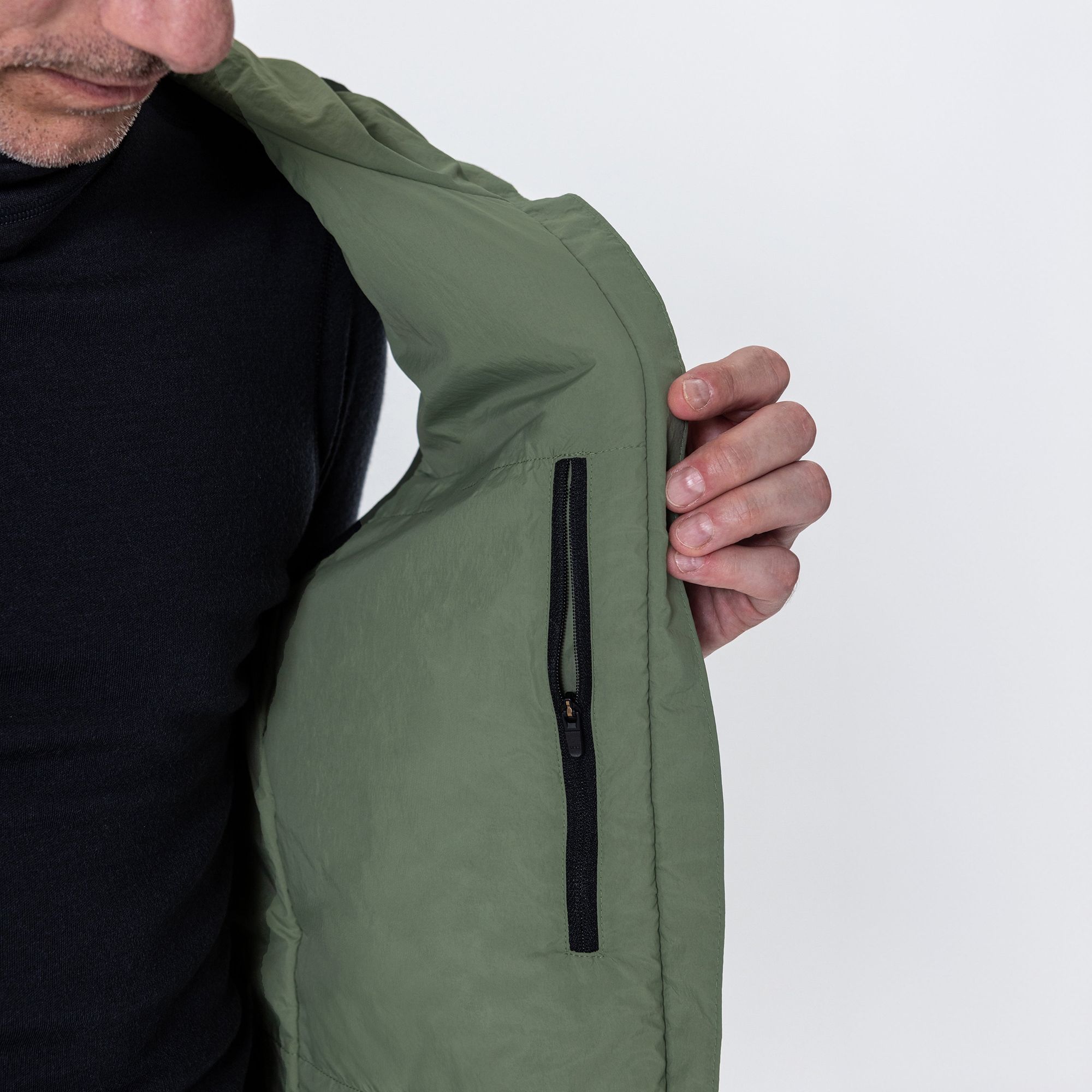 Insulation 90, Vest Hood Men Olive