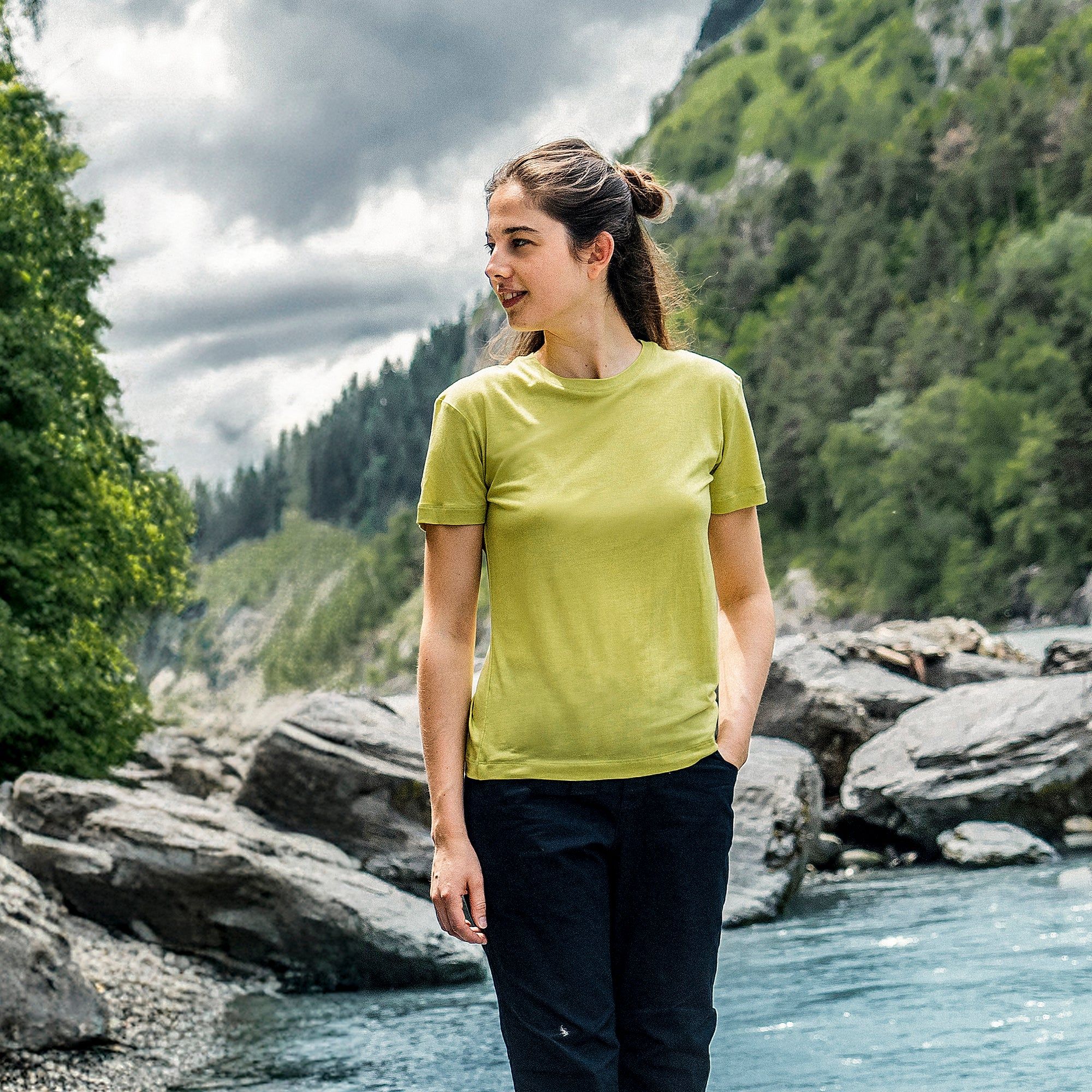 Wood, T-Shirt Damen