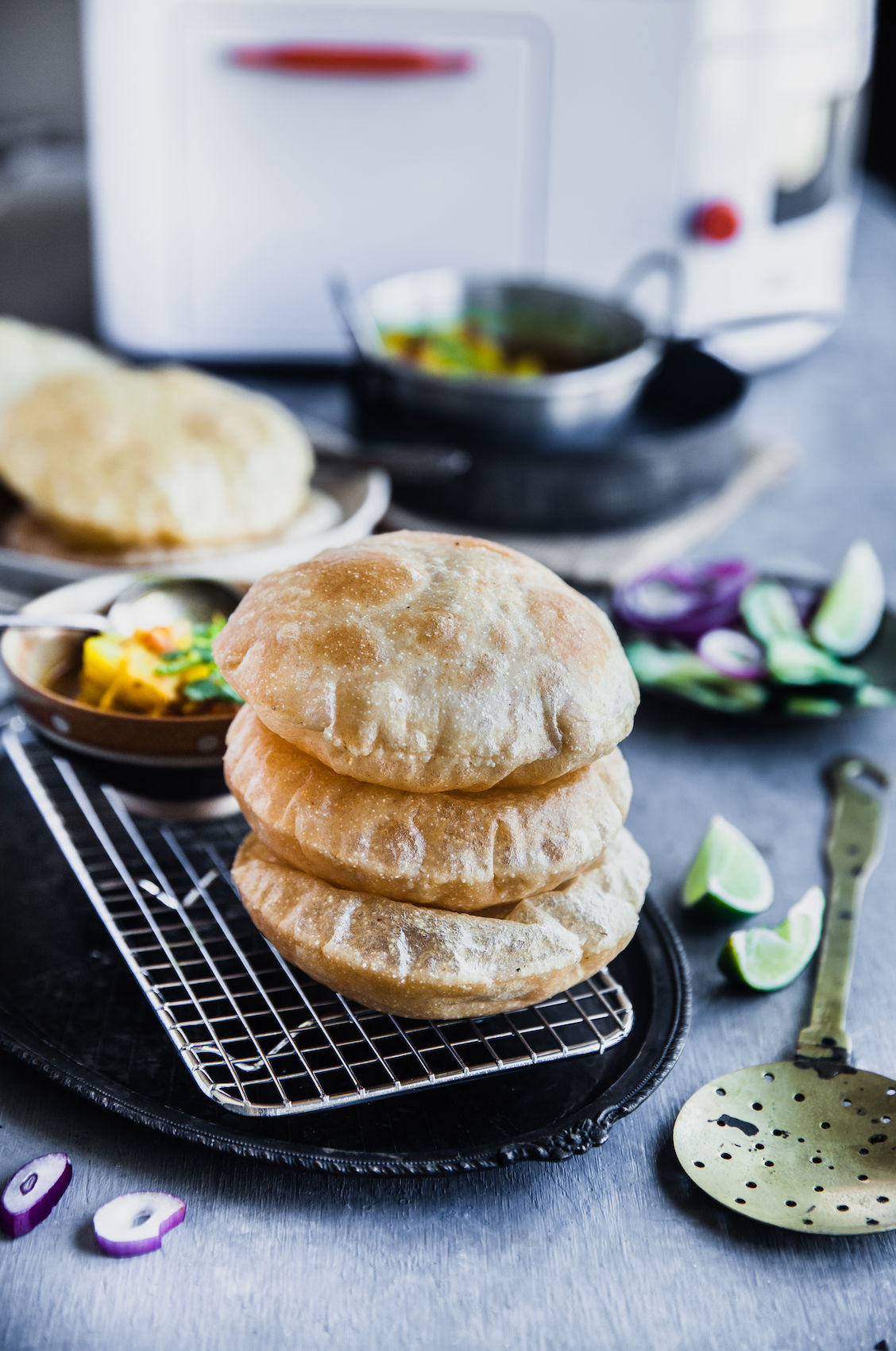 Make Puris using Rotimatic