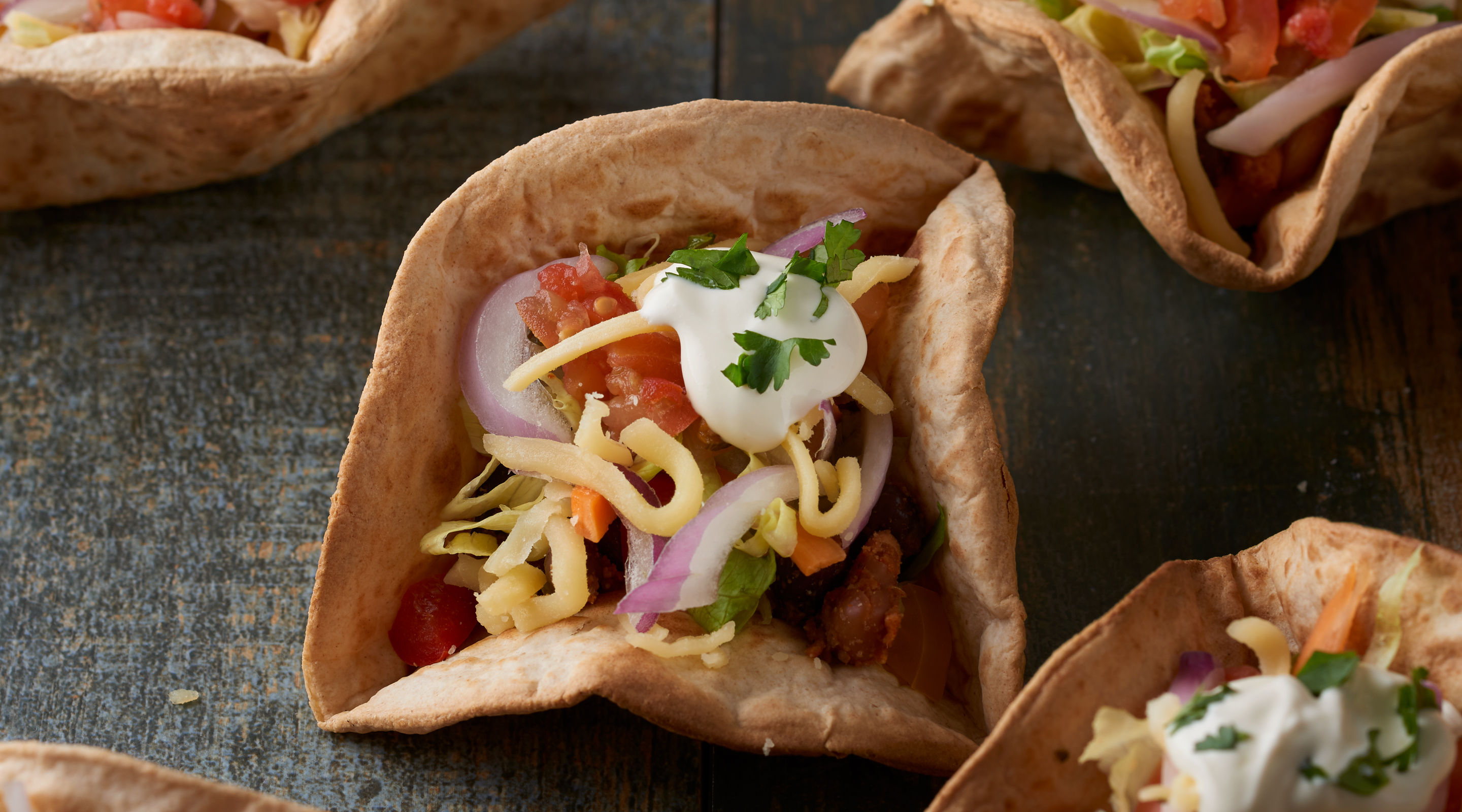 Taco Salad Bowl Recipe Banner