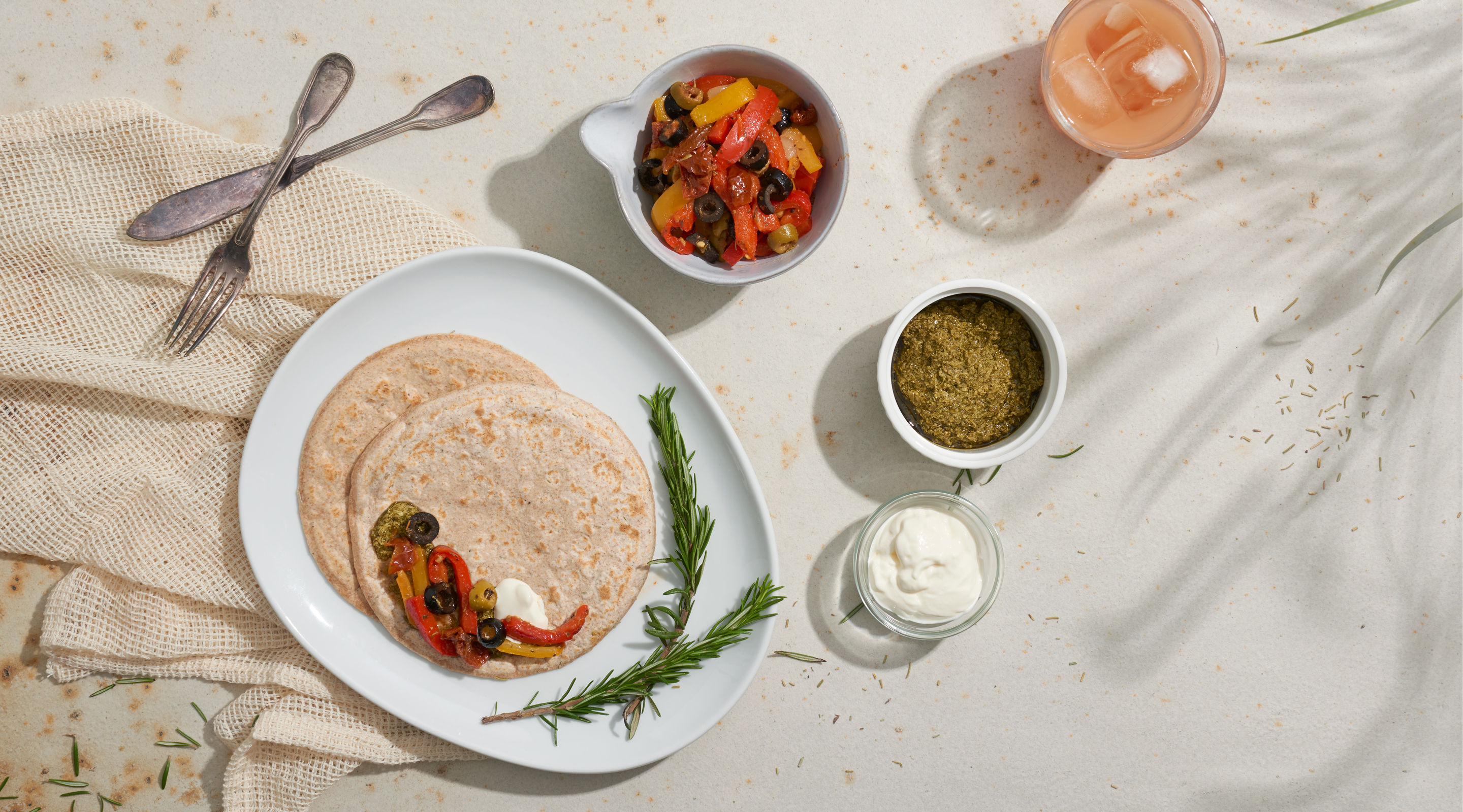 Rosemary Spelt Roti Recipe Banner