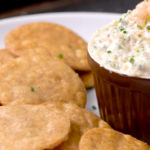 Spelt Biscuits with Creamy Herbed Shrimp Dip