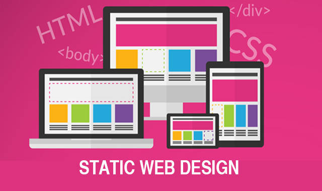 static website designing development in india