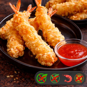 Tempura (gefrituurde garnalen)