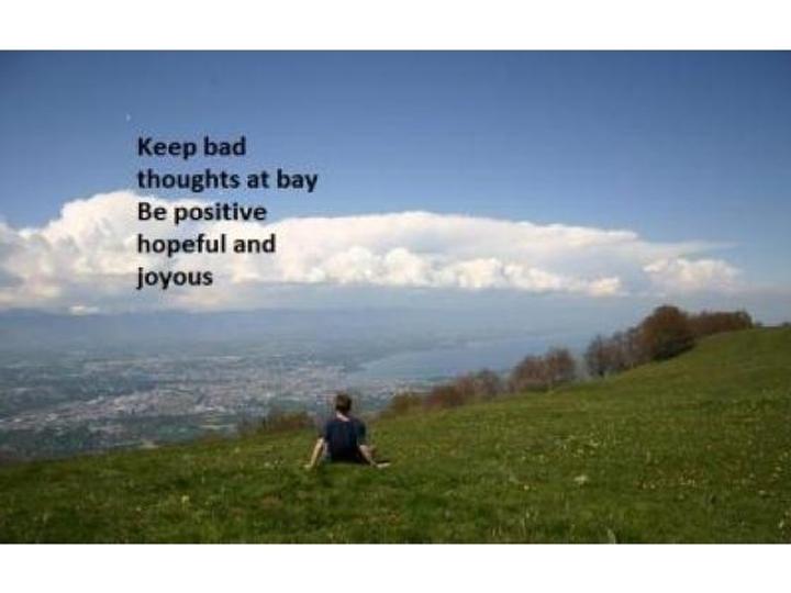 Bad Thoughts Can Harm Vanquish Them