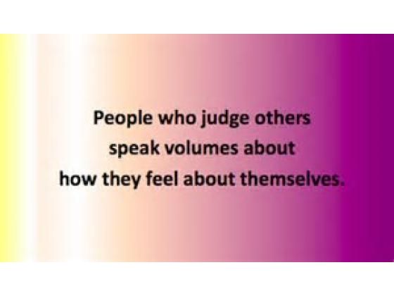 It Is Easy To Judge Others