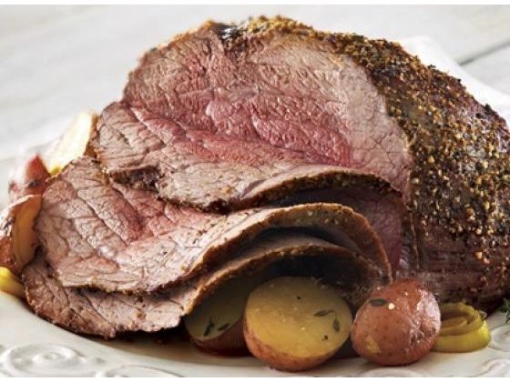 Lyn's Succulent Roasted Beef With Red Wine Sauce