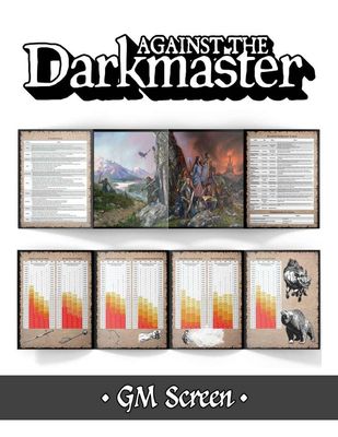 Protect your secrets from the baleful gaze of the Darkmaster, with the Against the Darkmaster GM Screen! Stop flipping through your rulebook! Featuring a beautiful illustration on the players' side, the GM Screen collects all the most frequently used…
