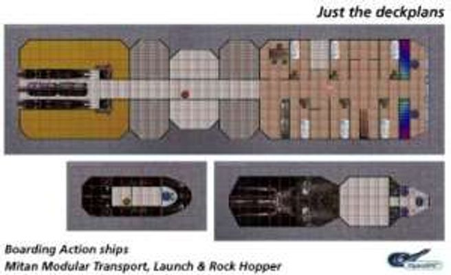 This&nbsp;Just the Deckplans&nbsp;version of the starship and spacecraft presented in the Boarding Action scenario as a sheet designed for quick and easy printing on plotters of 24 inch size. A simple set of deckplans for use with any science fiction…
