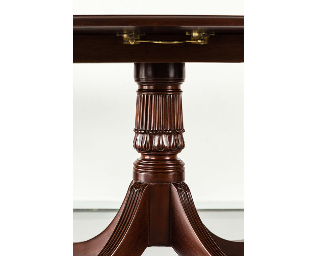 Antique British colonial mahogany oval table l The Past Perfect Collection l Singapore