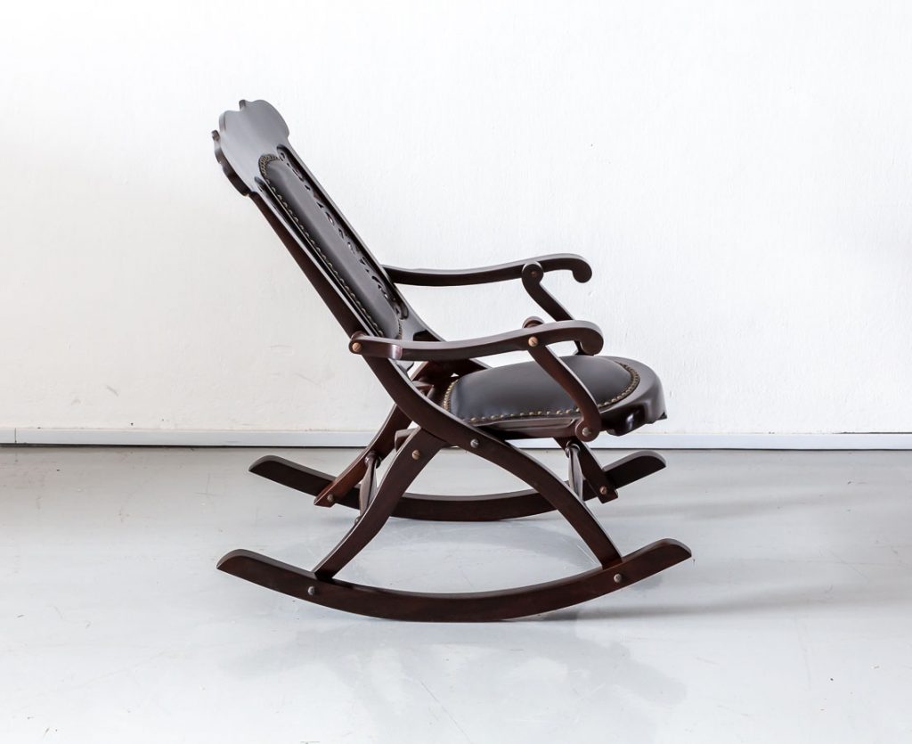 British Colonial Foldable Rocking Chair - The Past Perfect Collection