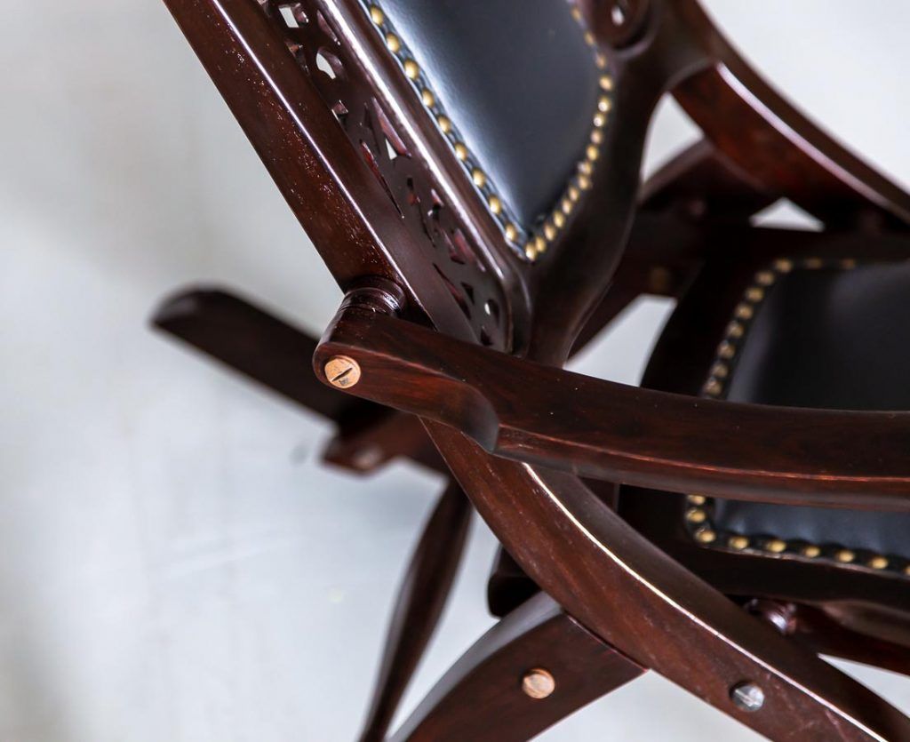 British Colonial Foldable Rocking Chair - The Past Perfect Collection
