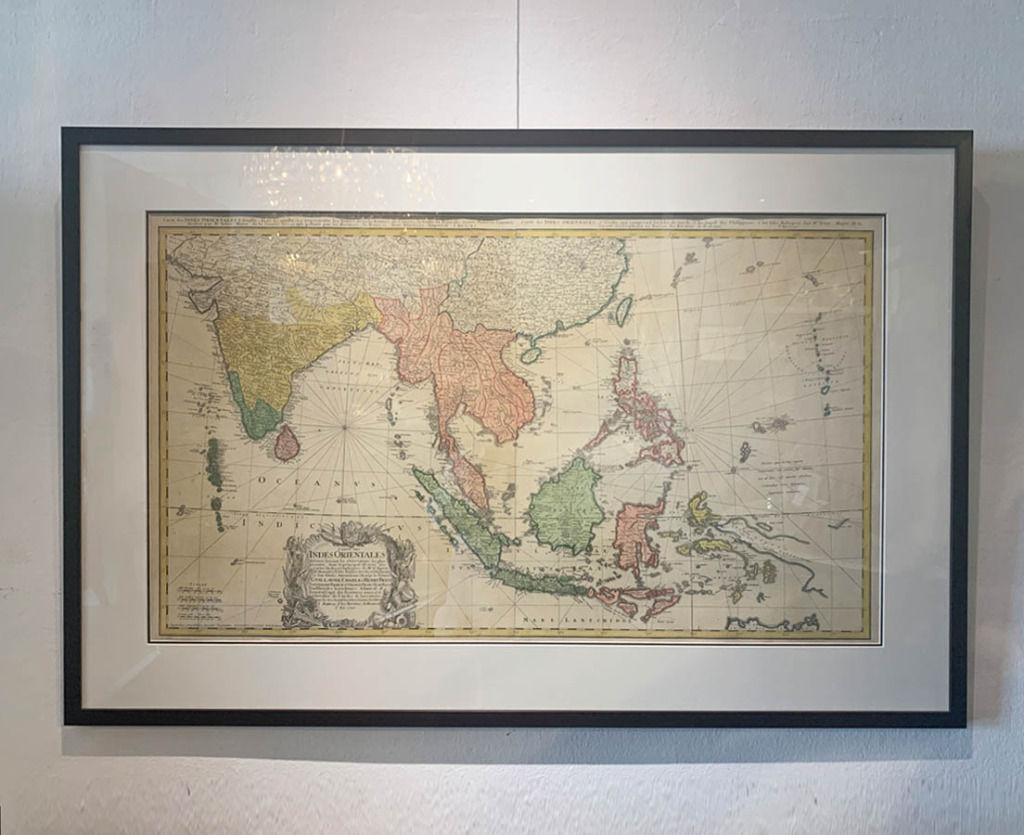 South East Asia - Copper engraving - The Past Perfect Collection