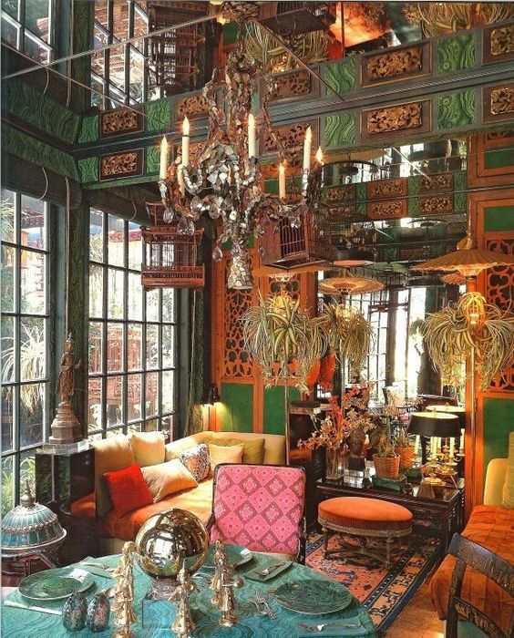 Maximalism Interior Style - Bold and Beautiful - Tony Duquette- The Past Perfect Collection - Singapore