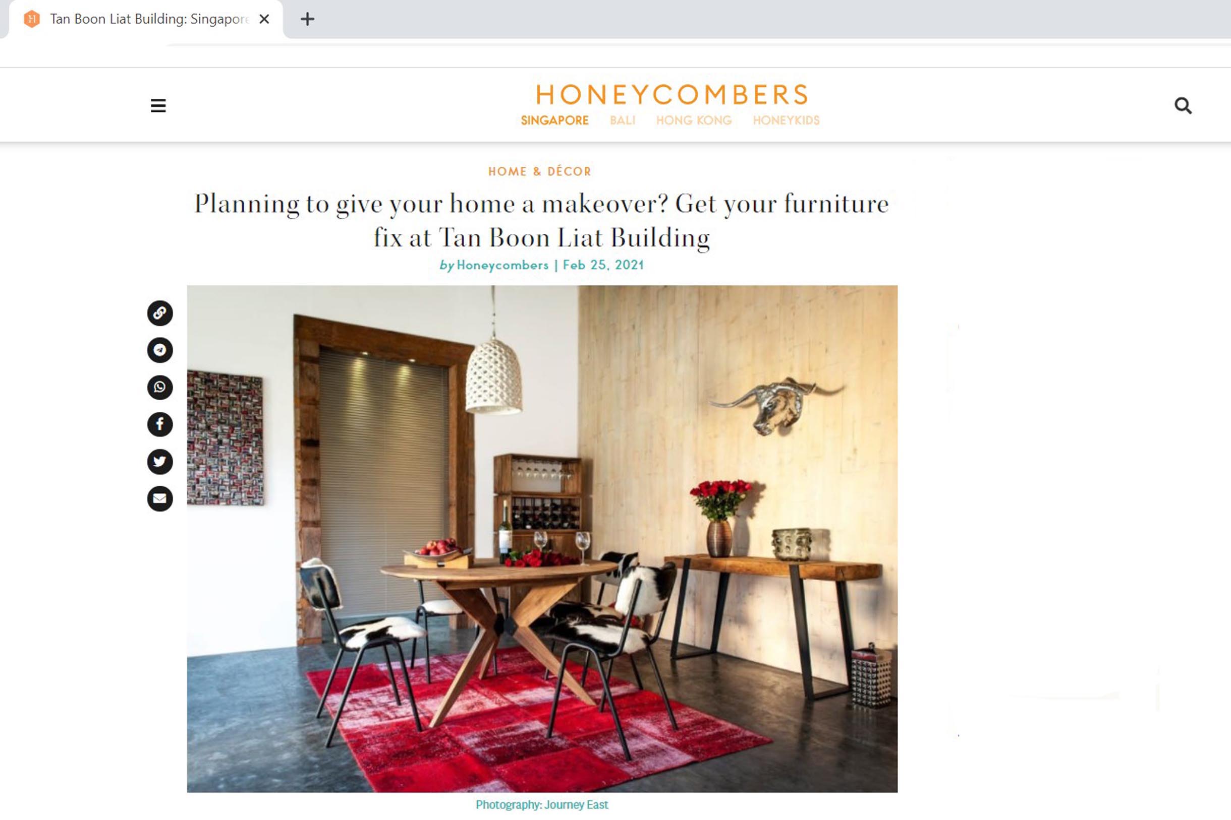 Shop Furniture at Tan Boon Liat Building The Past Perfect Collection