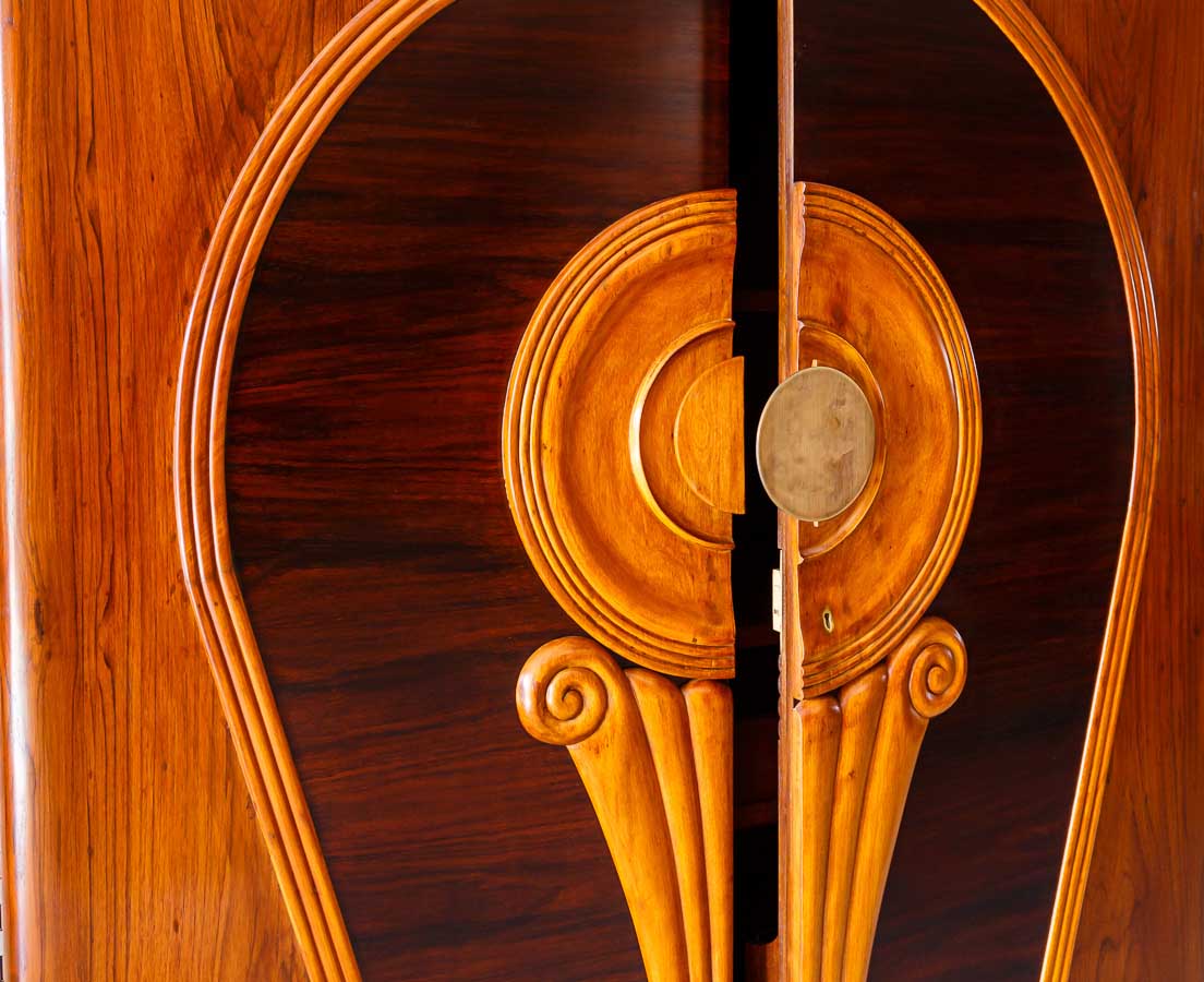 Teakwood Art Nouveau Cupboard The Past Perfect Collection