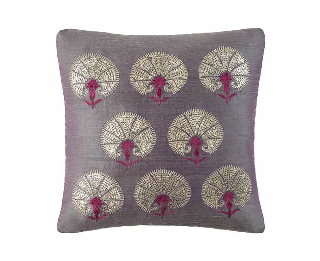 Omar Silk (Jade) Good Earth Cushion The Past Perfect Collection