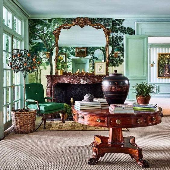 Sustainable Antiques and Reasons to Buy - Green Living Room with Antiques by Redd Kaihoi - The Past Perfect Collection Singapore