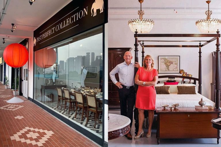 Founders of Past Perfect Singapore - Pieter and Marie-Helene van Houten