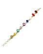 Navratna Sterling Silver Bracelet with all Nine Natural Gemstones for Navgraha Lab Certified Gm 44.49