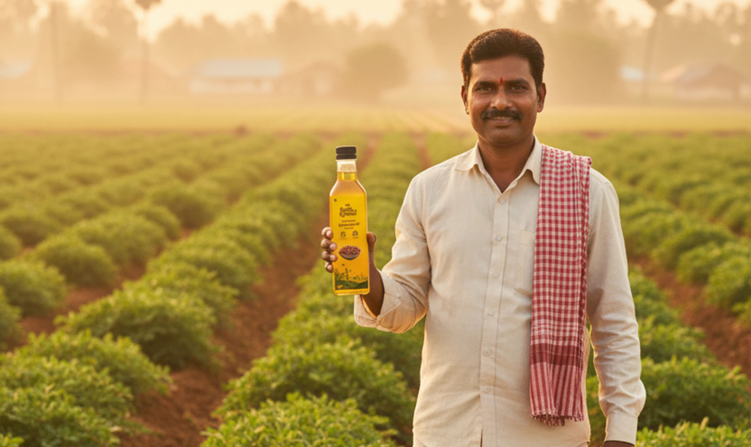 Traditional Indian farming - Roots and Richness partners with local farmers for authentic wood-pressed oils