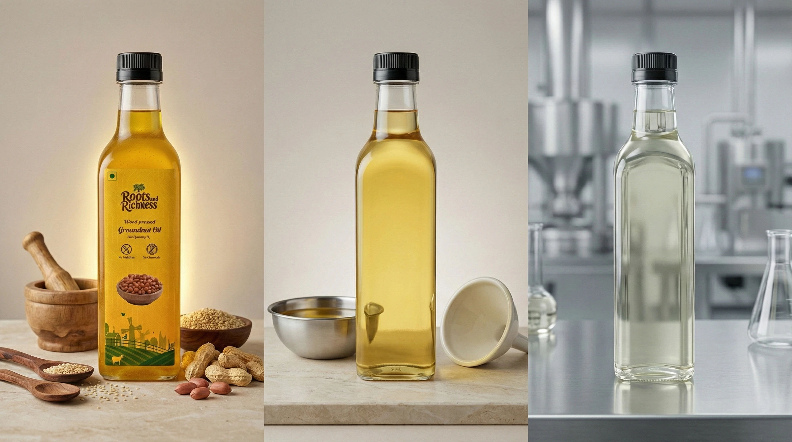 Wood-Pressed vs. Cold-Pressed vs. Refined Oil: Which is Actually Healthiest?