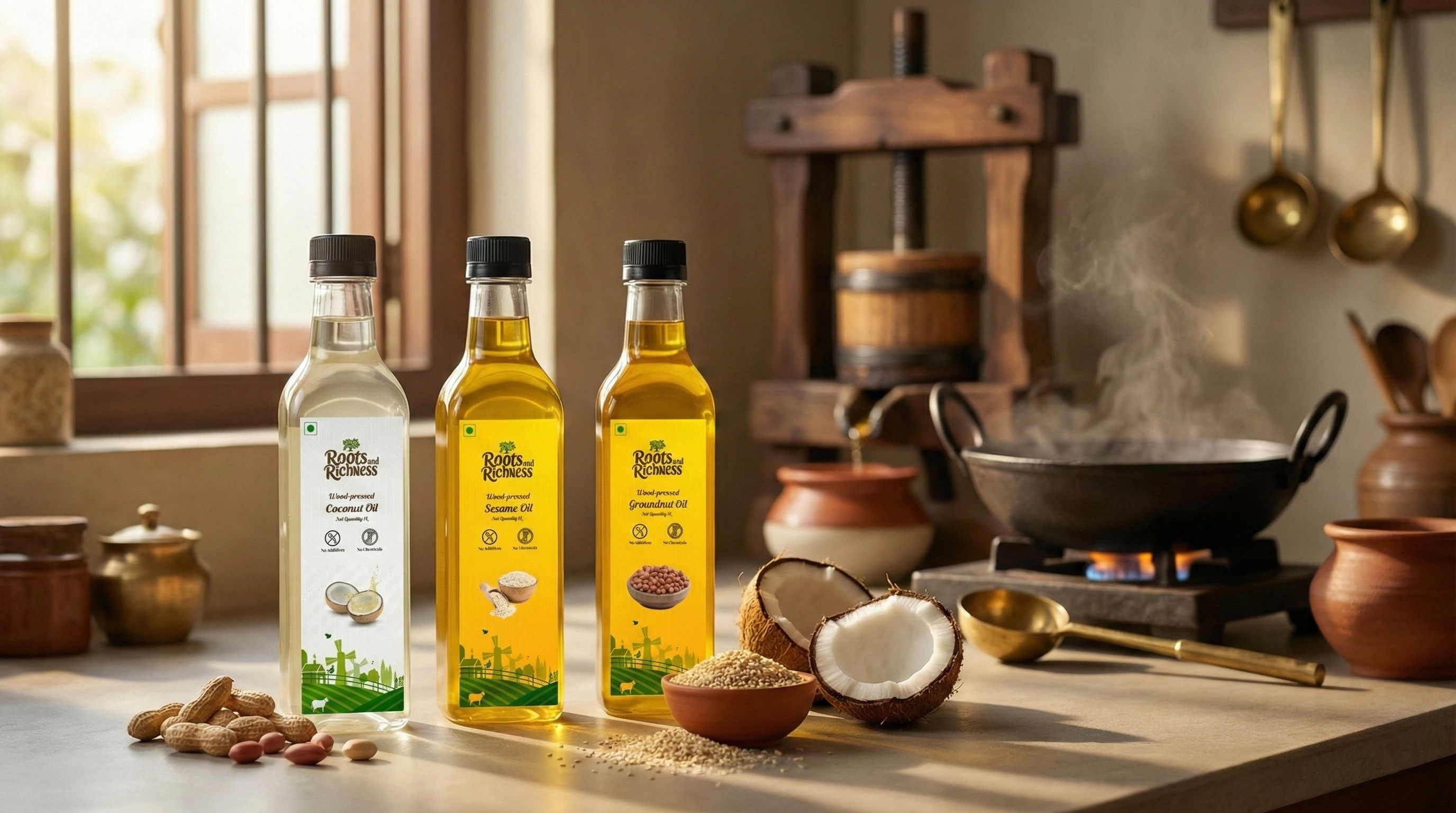 Complete Guide to Wood-Pressed Oils for Healthy Indian Cooking