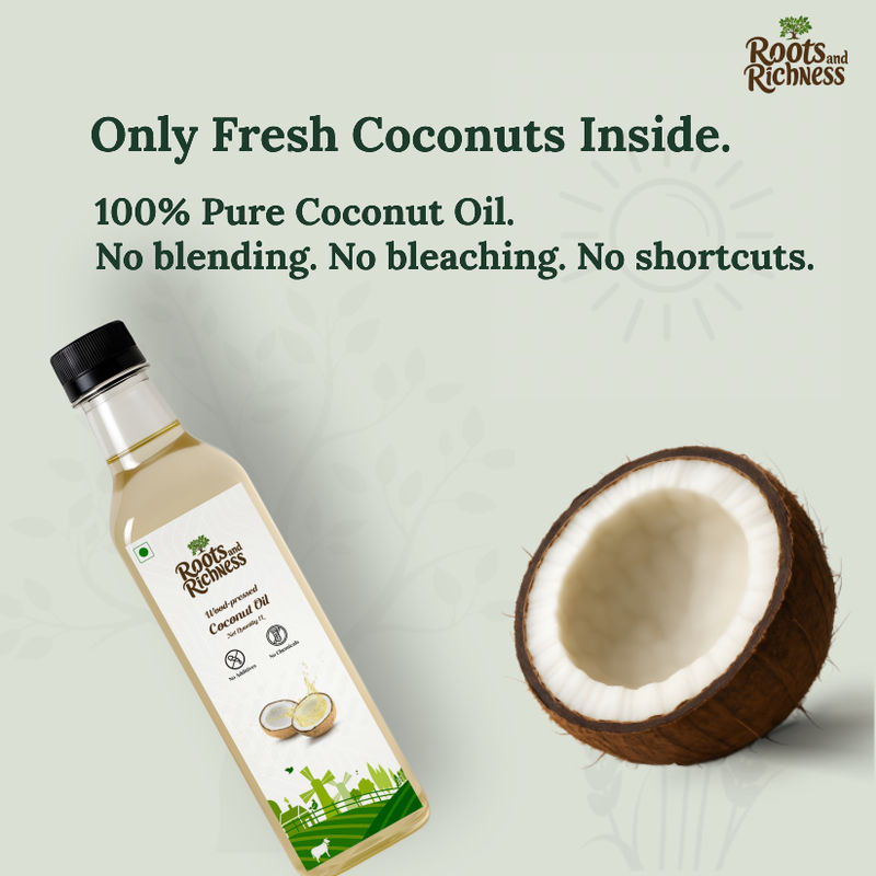 Heritage Wood Pressed Coconut Oil (First Extract) image 6