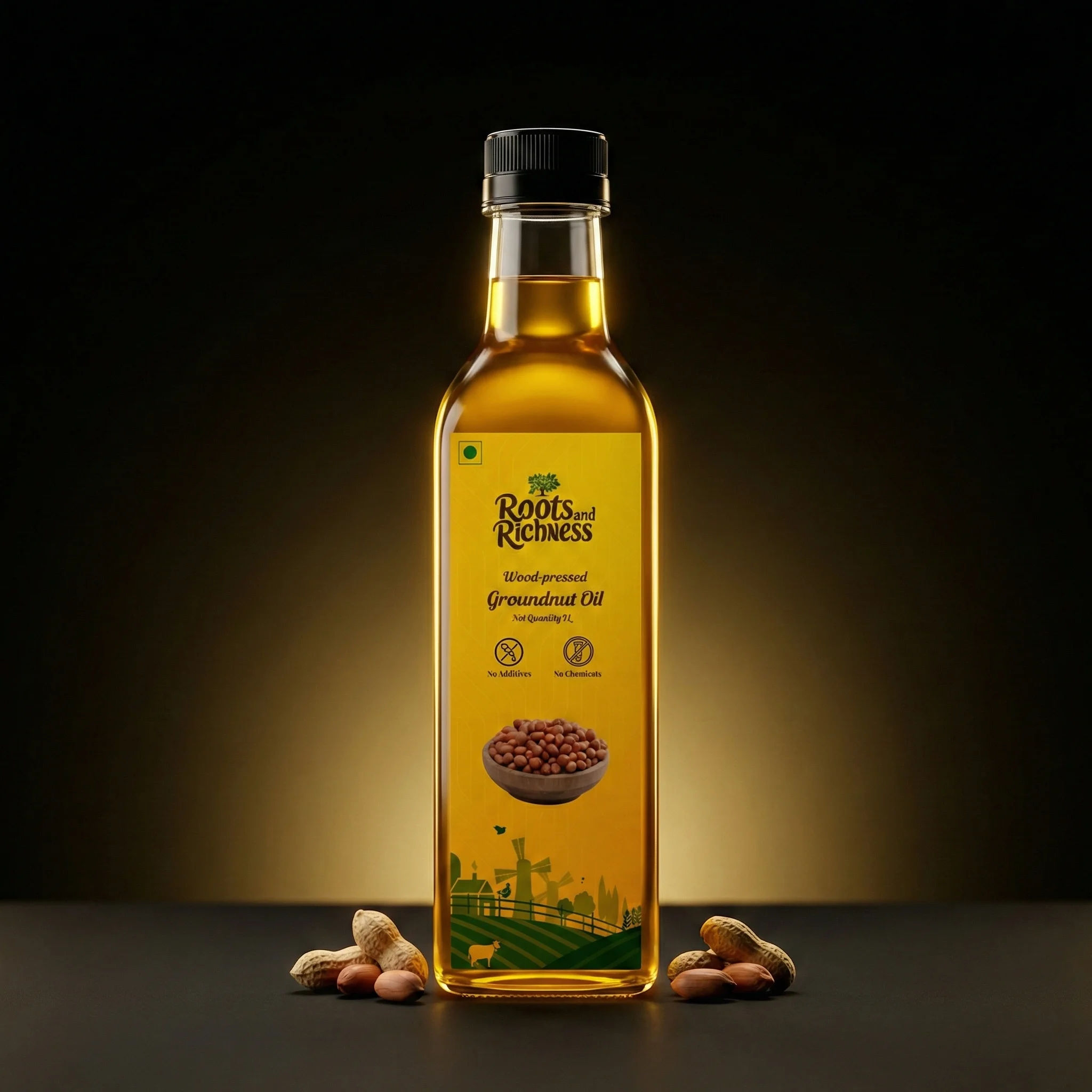 Heritage Wood Pressed Groundnut Oil (First Extract)
