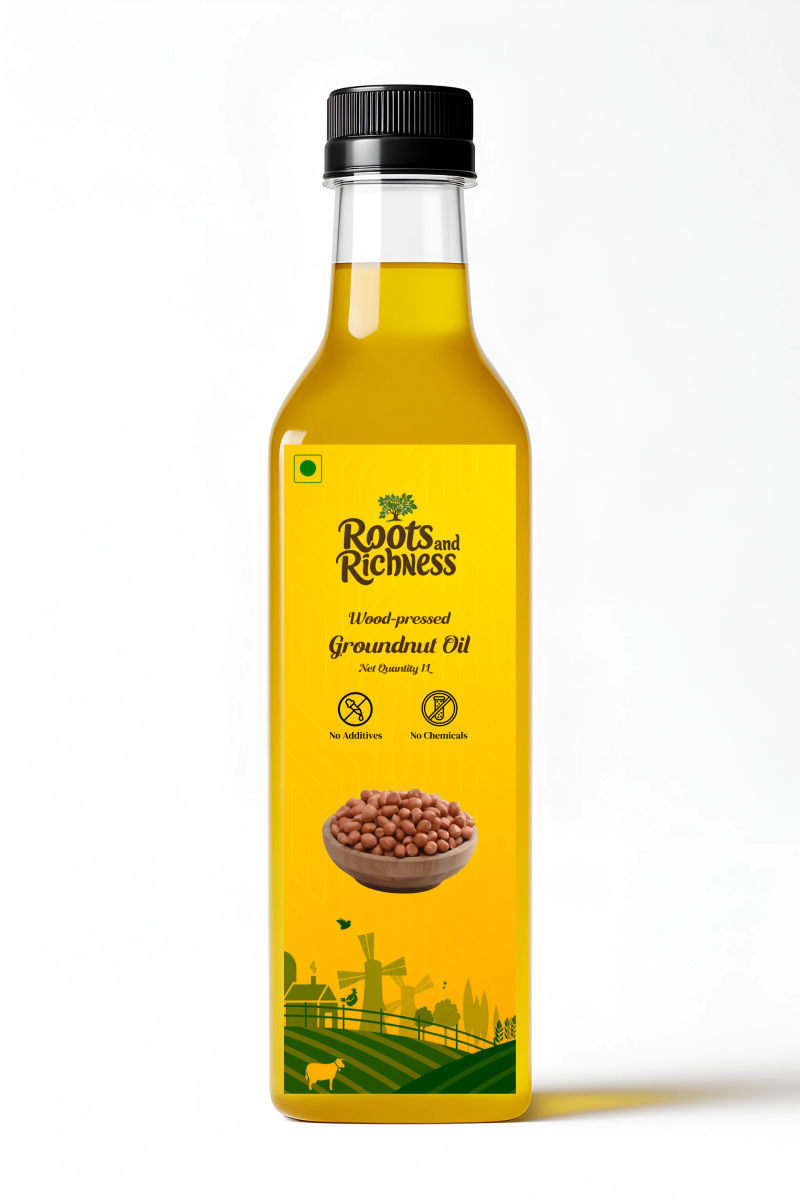 Heritage Wood Pressed Groundnut Oil (First Extract) image 1