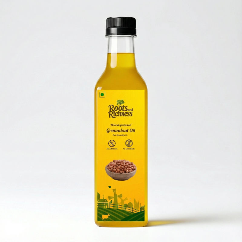Heritage Wood Pressed Groundnut Oil (First Extract) image 7