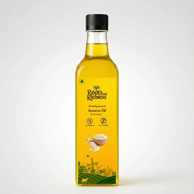 Heritage Wood Pressed Sesame Oil (First Extract) image 7