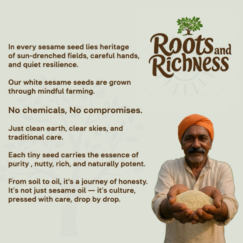 Heritage Wood Pressed Sesame Oil (First Extract) image 4