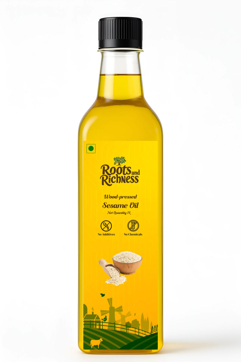 Heritage Wood Pressed Sesame Oil (First Extract) image 1