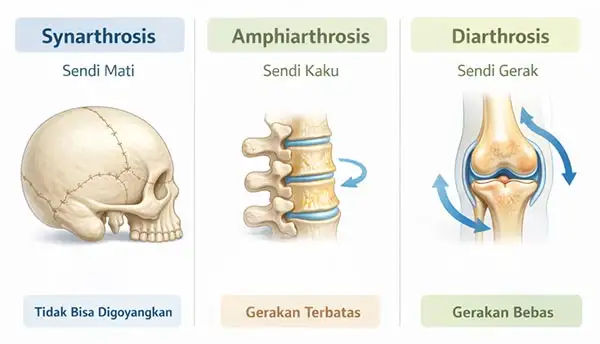 Macam Sendi berdasarkan sifat gerakannya