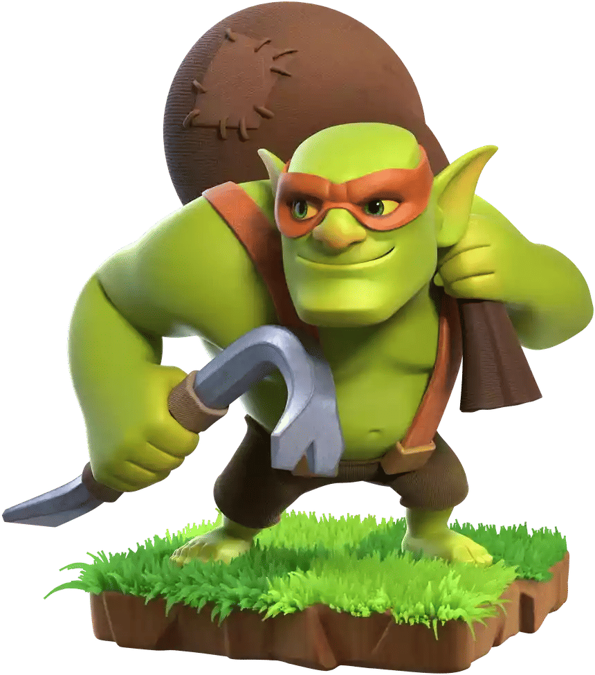 Gambar peleton super goblin senyap/sneaky goblin di coc