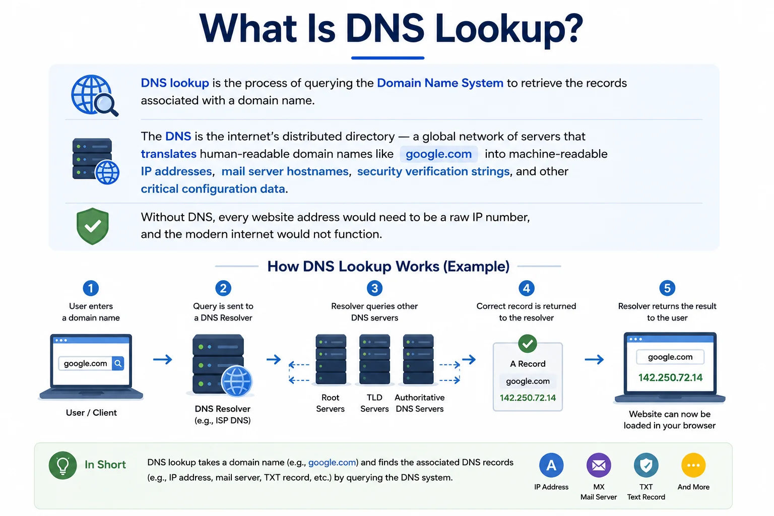 DNS server infrastructure — the global directory that translates domain names into IP addresses and routing information