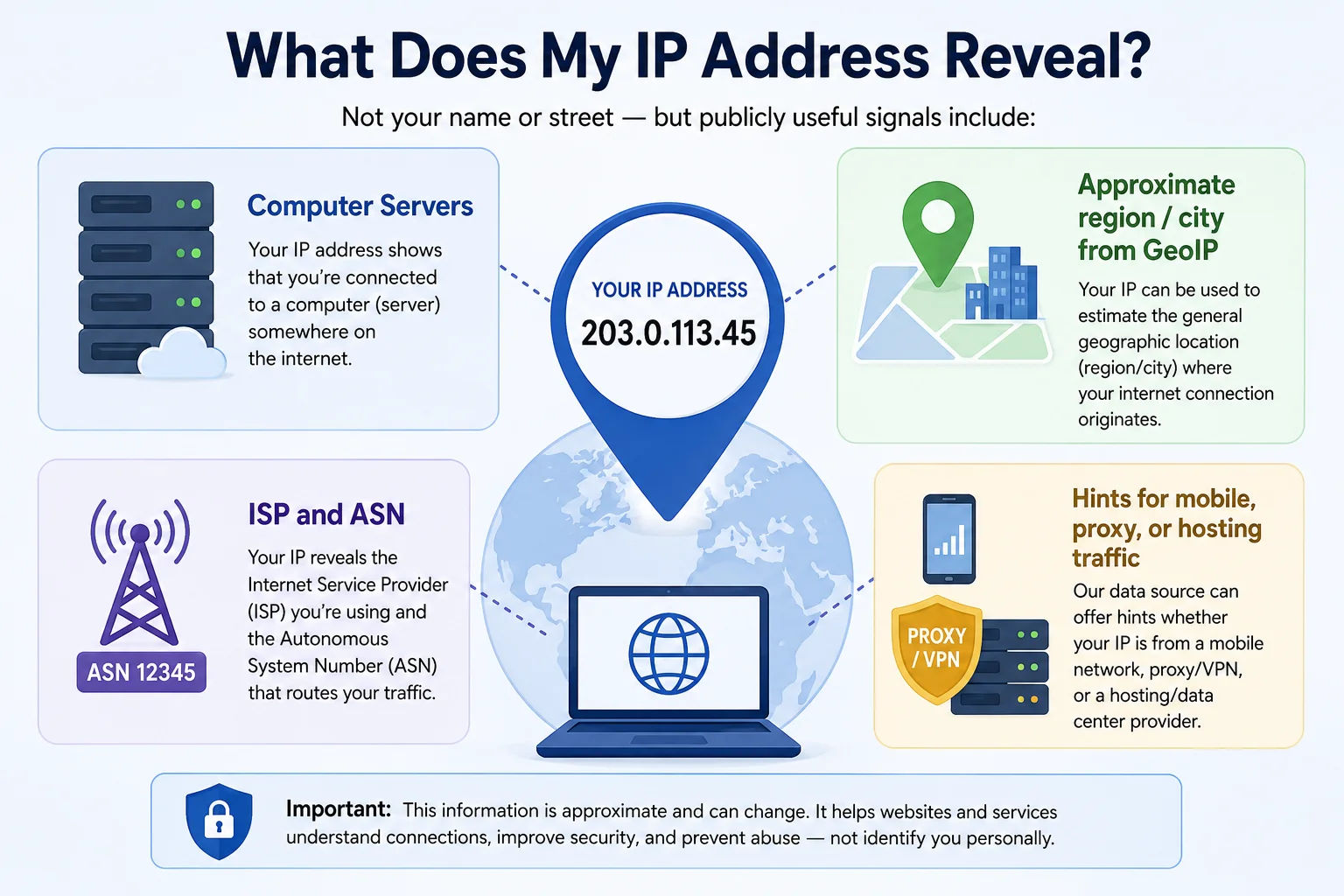 Online privacy and IP address data — what websites know when you connect