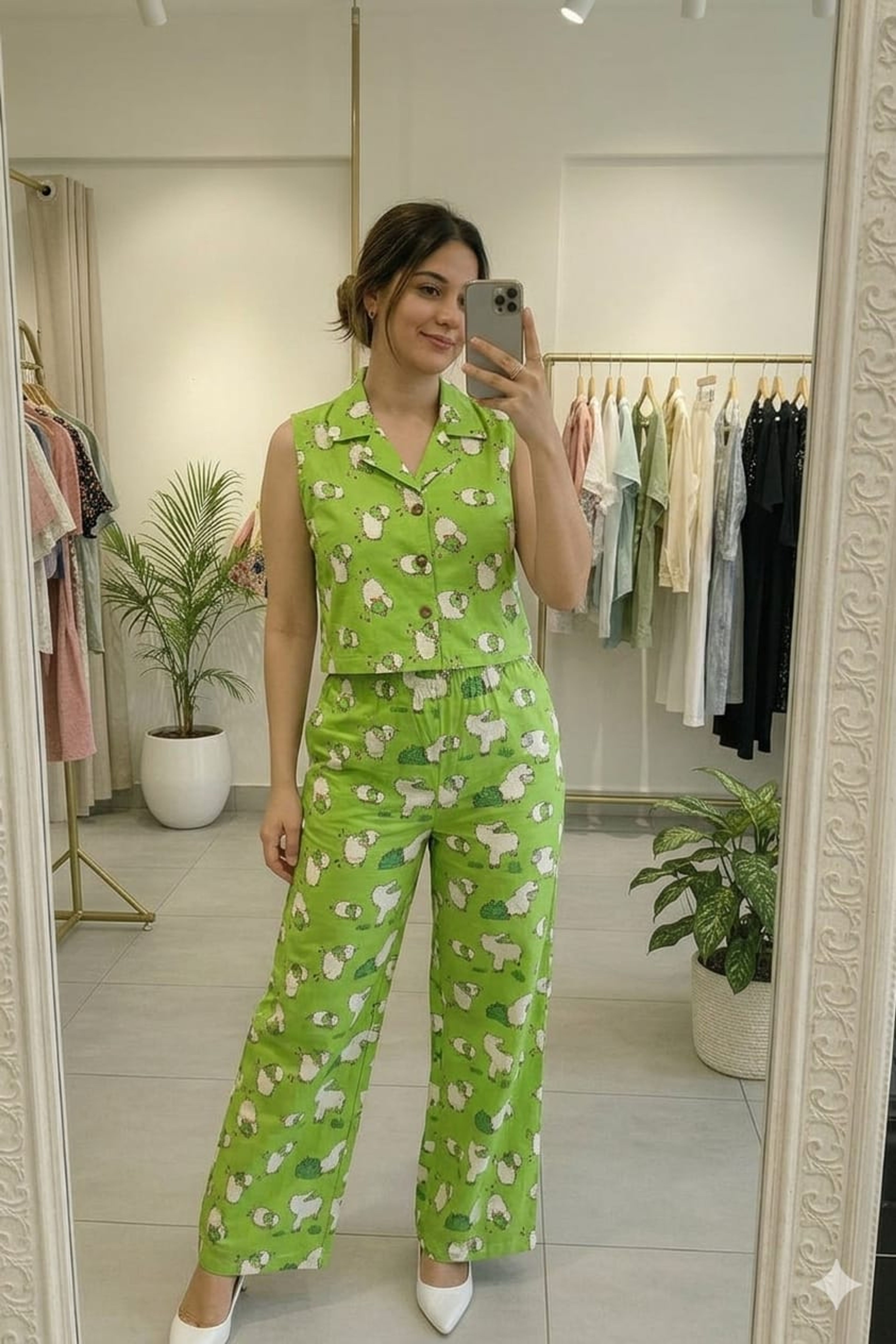 Pink Floral Pure Cotton Women's Co-ord Set — image 16
